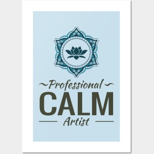 Professional Calm Artist Lotus Mandala Posters and Art